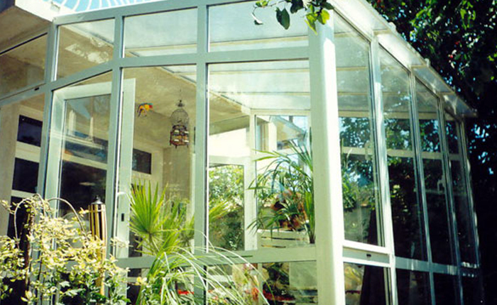 Multiwall Polycarbonate Panels for a garden